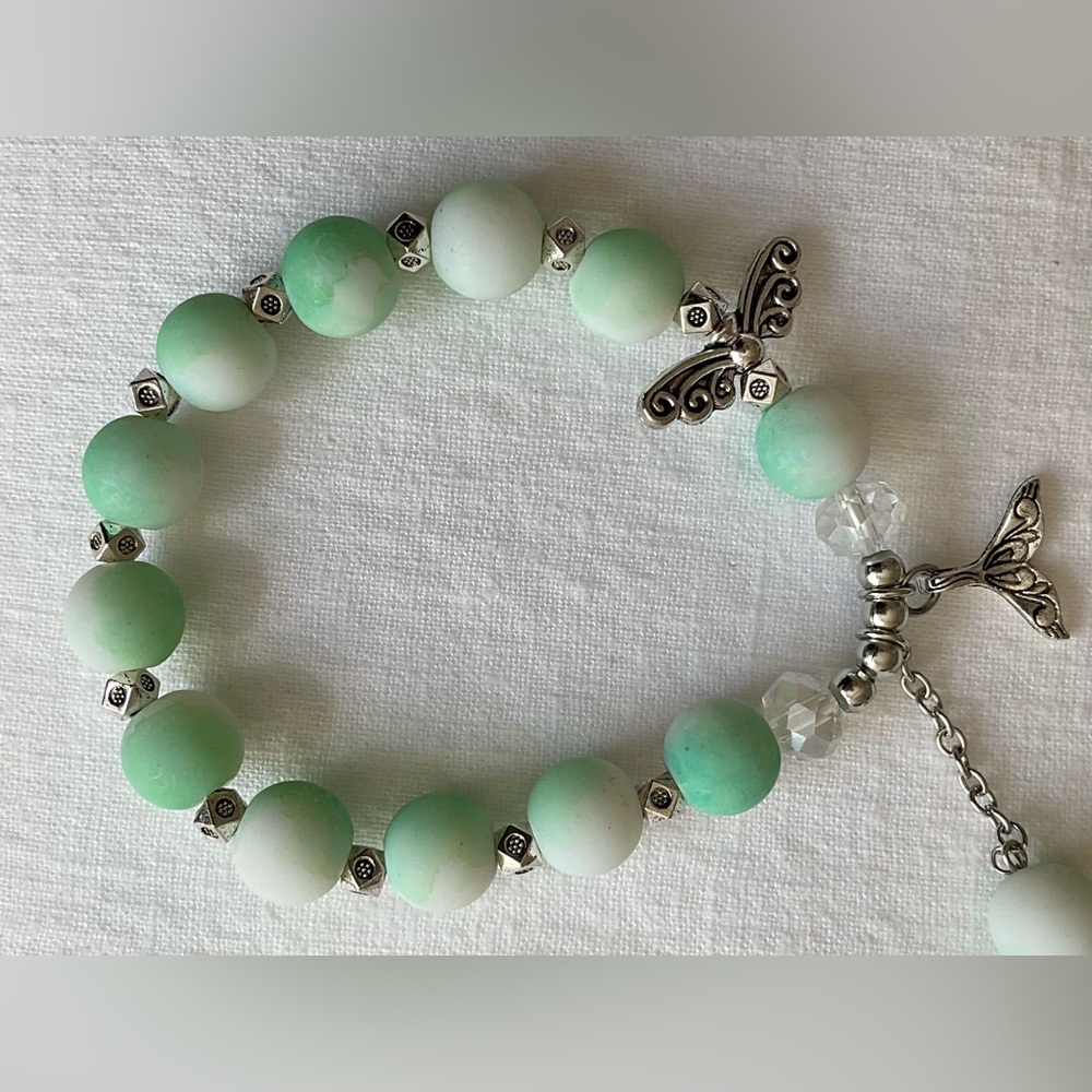 Beaded Bracelet with Charms